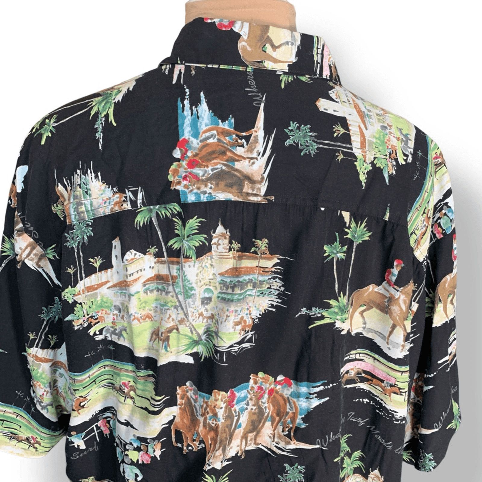 Kahala Vintage Kahala Hawaiian Shirt XL Horse Racing Surf Print Size US XL / EU 56 / 4 - 2 Thumbnail