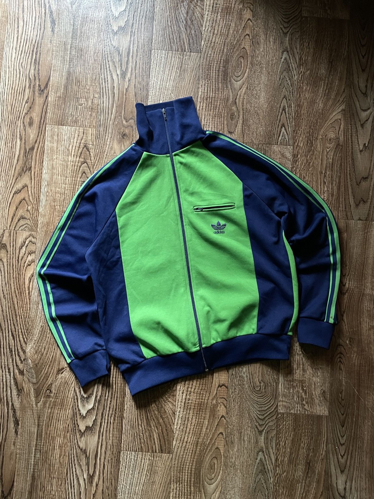 Adidas Vintage Adidas track jacket bomber france 70s Olympics Size US S / EU 44-46 / 1 - 1 Thumbnail