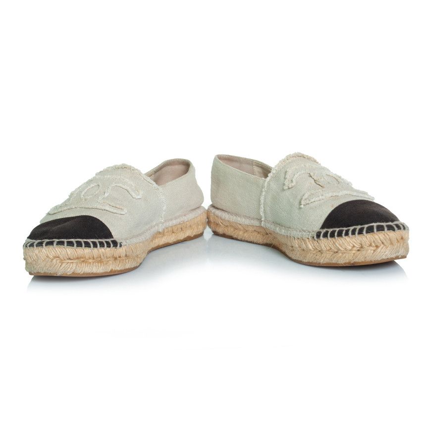 Chanel Chanel, canvas espadrilles in beige Size US 11 / IT 41 - 3 Thumbnail