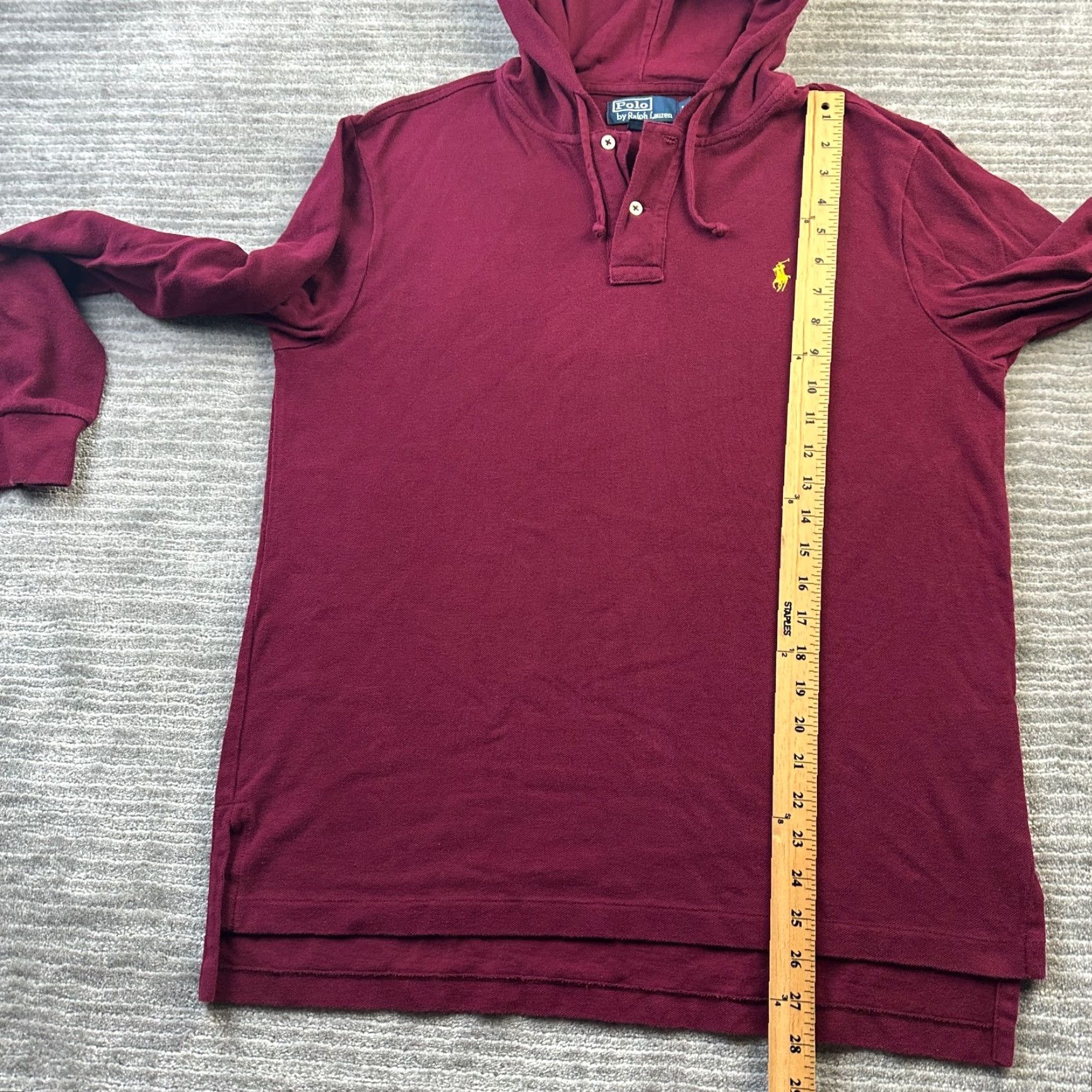 Polo Ralph Lauren Polo Ralph Lauren Hoodie Mens L Red Knit Pony Sweatshirt Size US L / EU 52-54 / 3 - 8 Thumbnail
