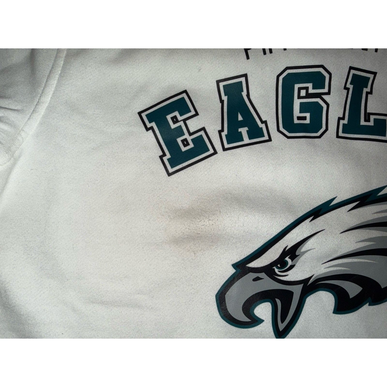Starter Starter White Philadelphia Eagles Logo Pullover Sweatshirt Size US S / EU 44-46 / 1 - 6 Thumbnail