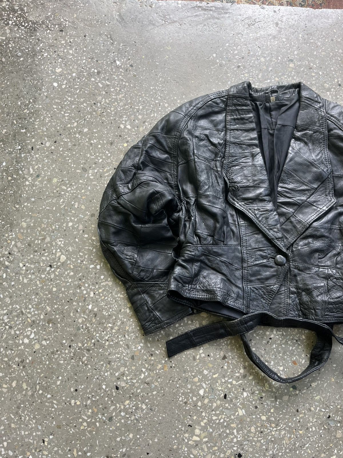 Other Avant Garde Leather Y2K Distressed Scott Style Jacket Size S / US 4 / IT 40 - 3 Thumbnail