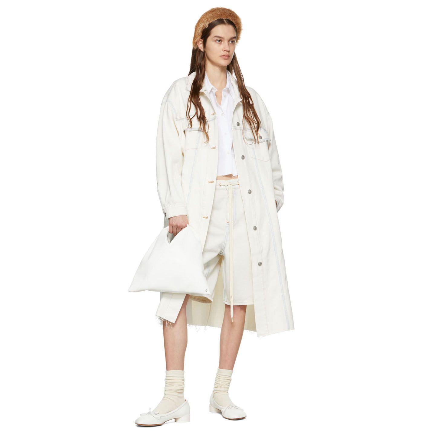 Maison Margiela MM6 Maison Margiela Oversized Denim Shorts, IT 44 / US 30 Size 30" / US 8 / IT 44 - 2 Thumbnail