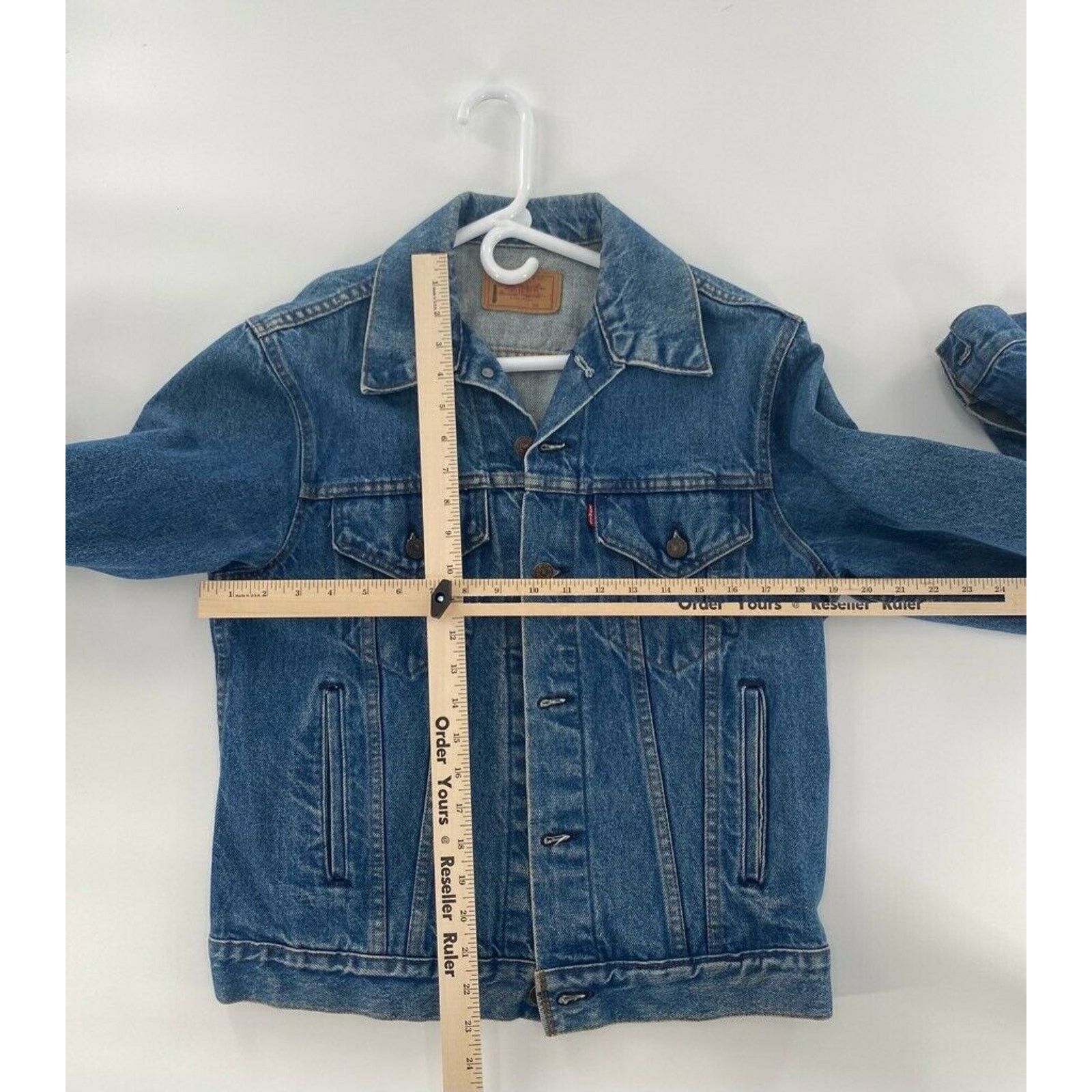 Levi's Levi's Mens 506 Denim Jacket Blue Medium Wash Vintage M 40 Size US M / EU 48-50 / 2 - 6 Thumbnail