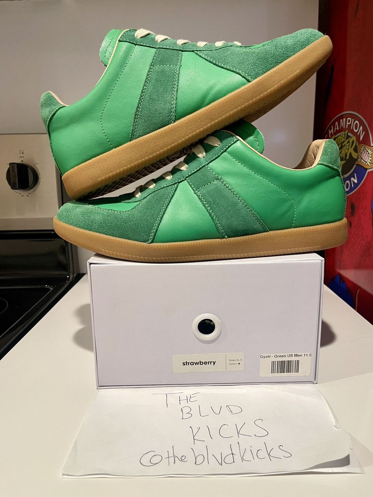 Strawberry Strawberry Gyatt GAT Green Size US 11.5 / EU 44-45 - 3 Thumbnail