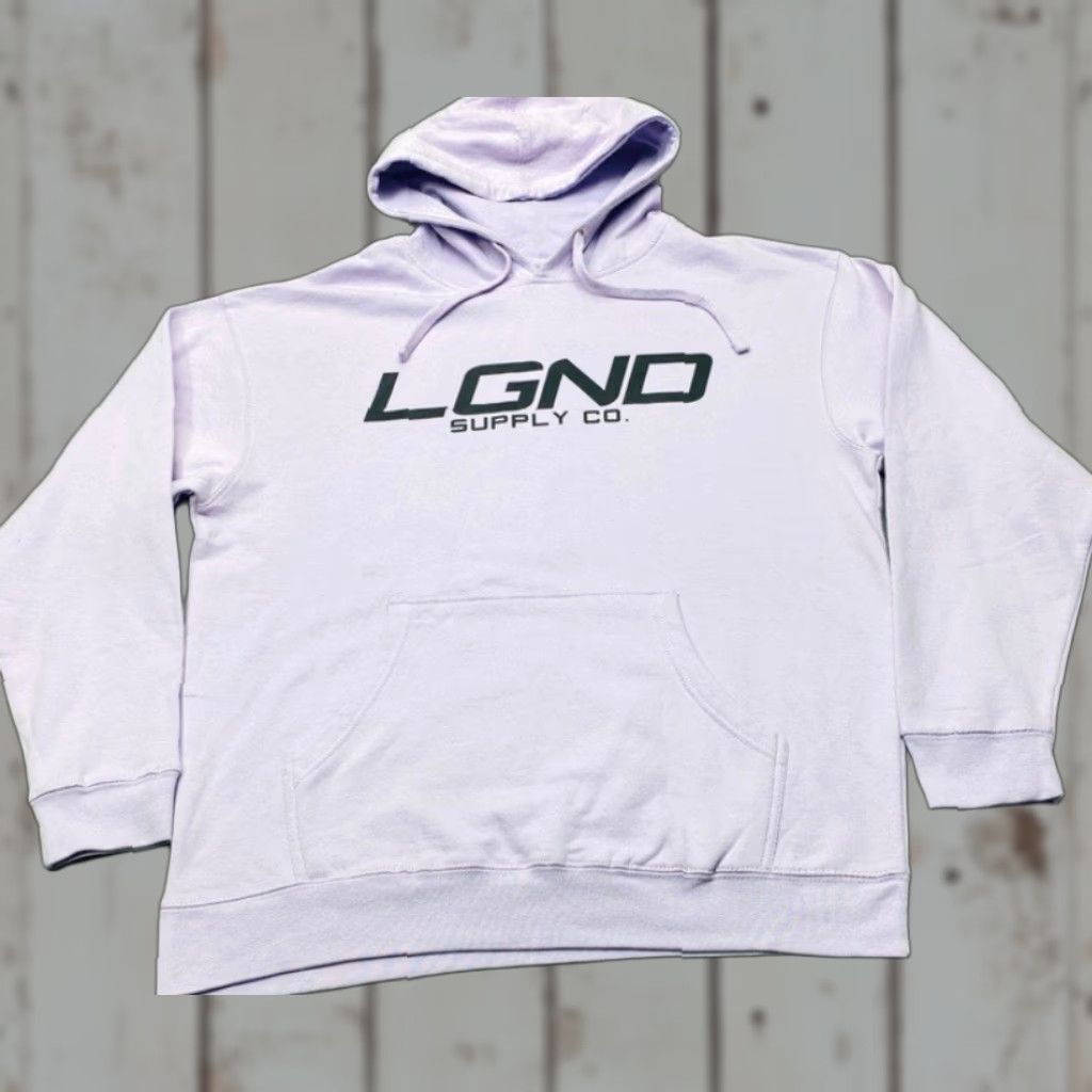 Vintage LGND Supply Co Sweatshirt Hoodie Men's Large Flag Purple Drawstring Size US L / EU 52-54 / 3 - 1 Thumbnail
