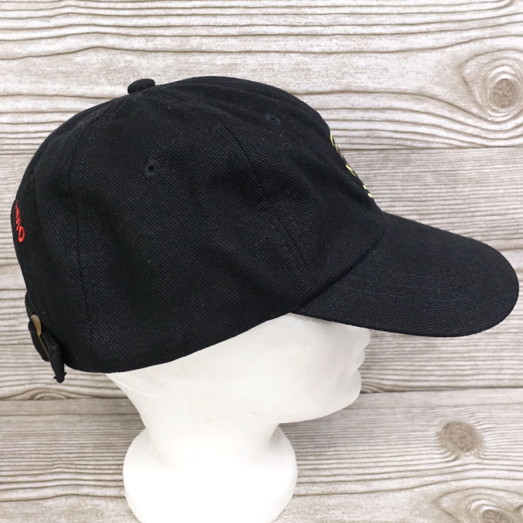 Vintage Vintage Sirius XM Satellite Radio Black Strapback Baseball Cap Men Women Adjustable Black Casual Cap Size ONE SIZE - 6 Thumbnail