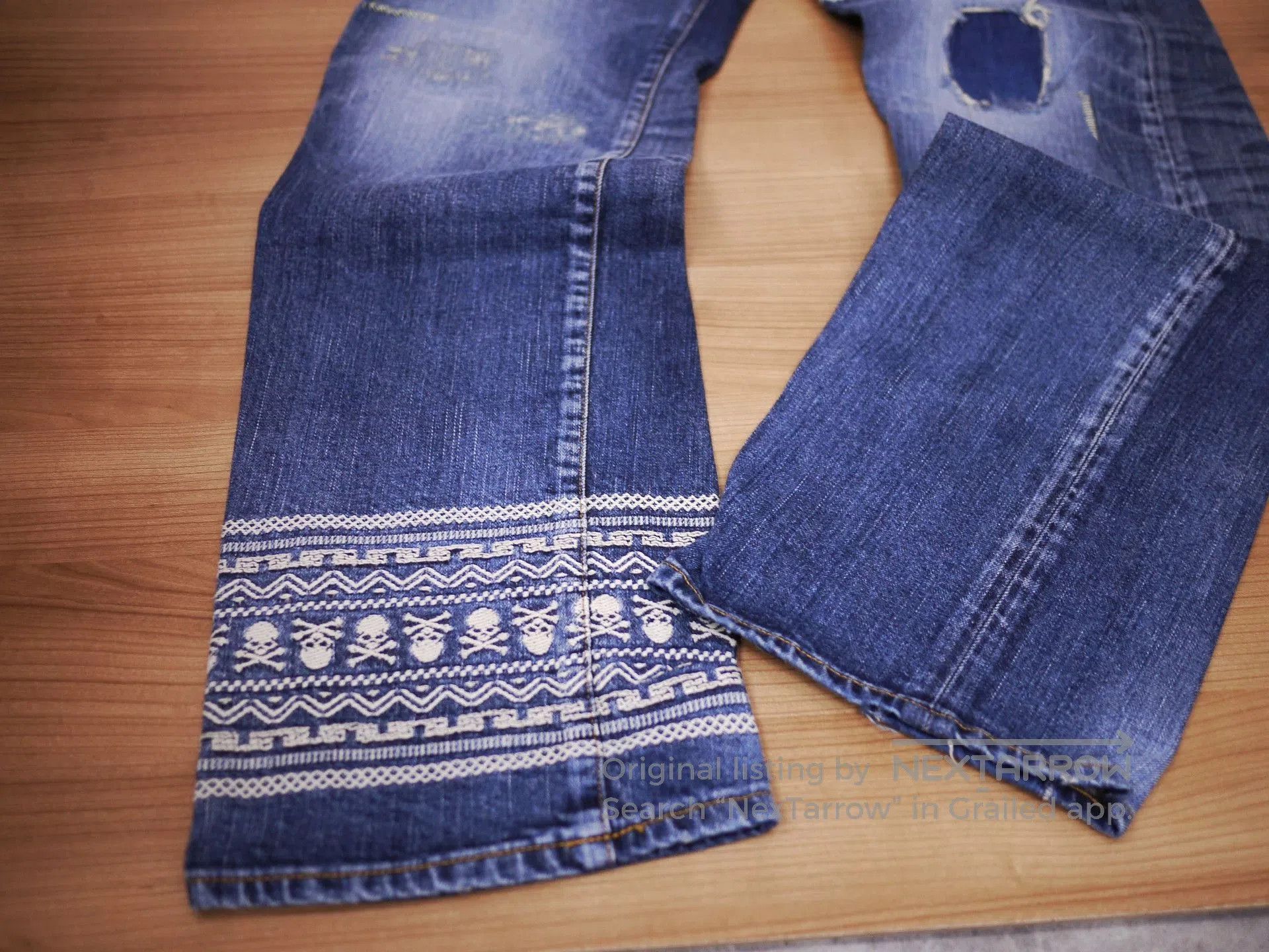 Mastermind Japan mastermind japan denim pants with unique design. Size US 32 / EU 48 - 2 Thumbnail