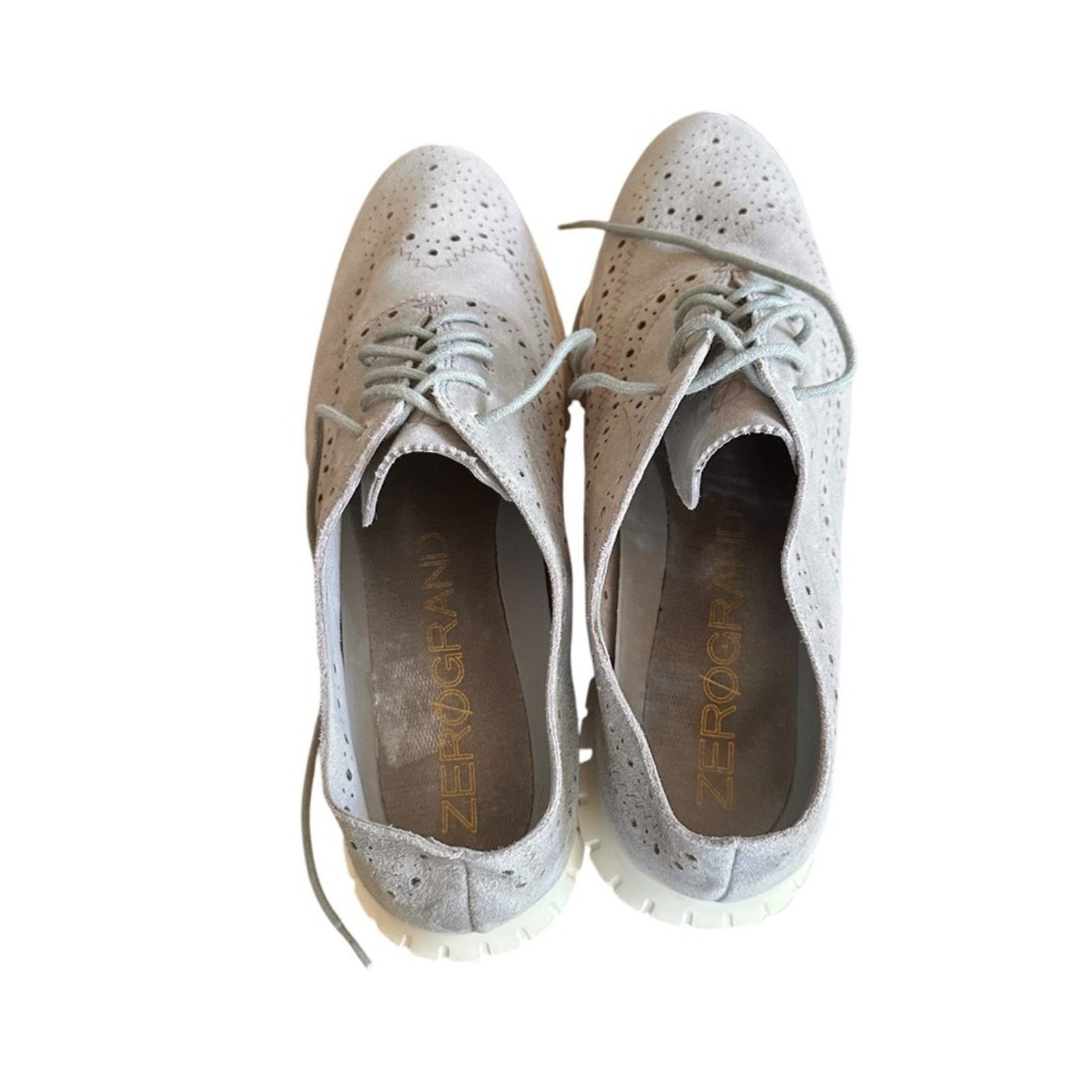 Cole Haan Cole Haan Zerogrand Wingtip Suede Oxford Sneakers Size US 10 / IT 40 - 3 Thumbnail