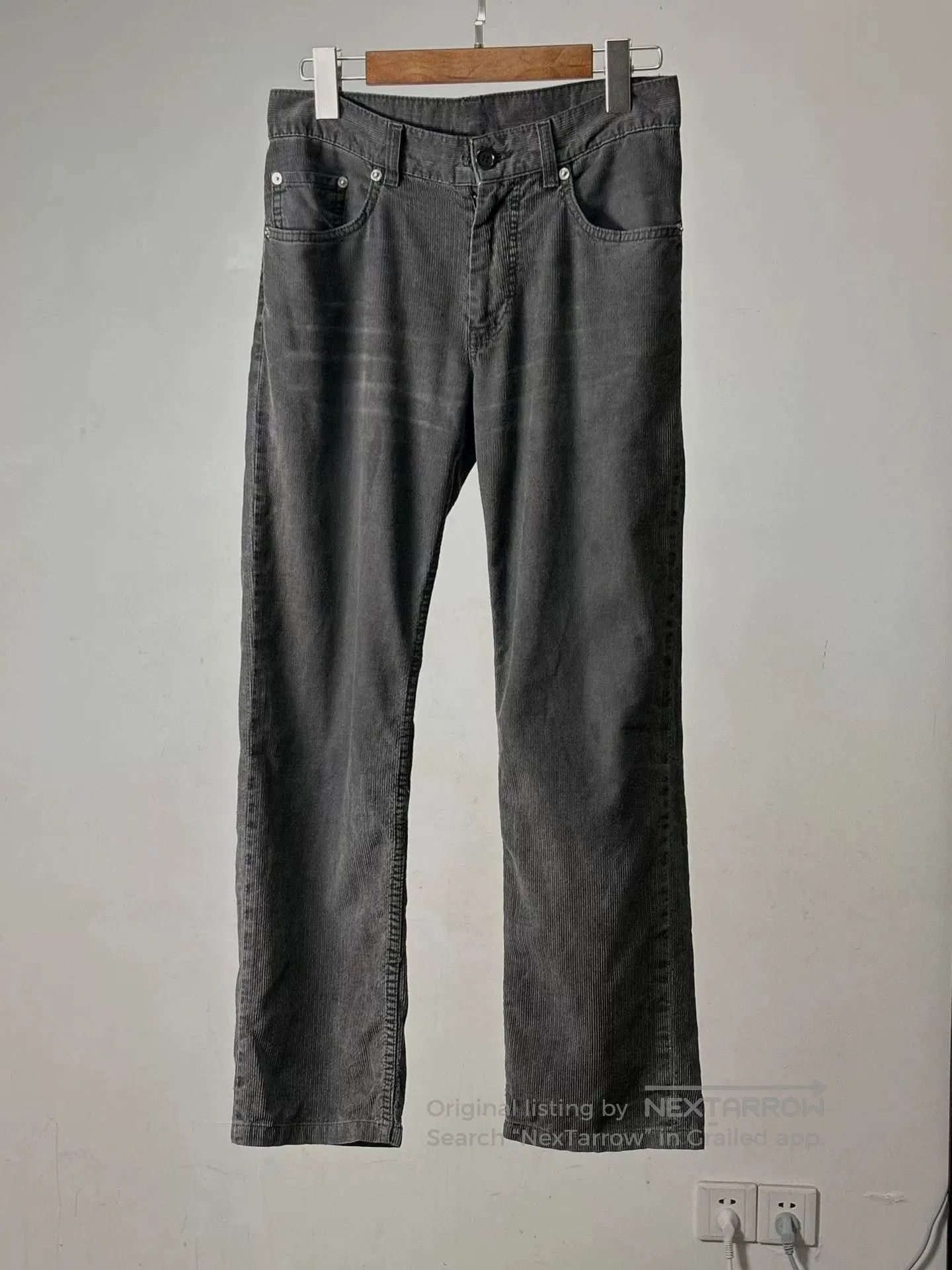 Helmut Lang helmut lang water-washed gray corduroy pants. Size US 28 / EU 44 - 1 Thumbnail