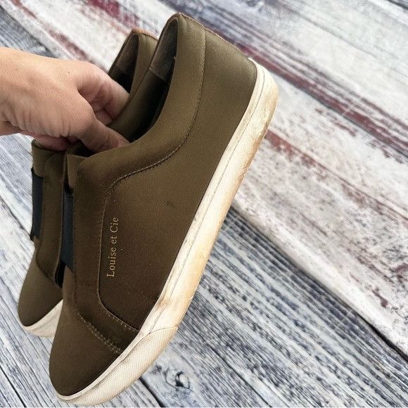 Other Louise Et Cie Green Satin Slip On Sneakers Size US 10 / IT 40 - 3 Thumbnail
