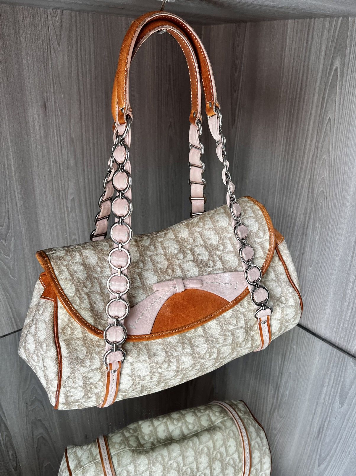 image of Dior Trotter Romantique Bag in Beige, Women's
