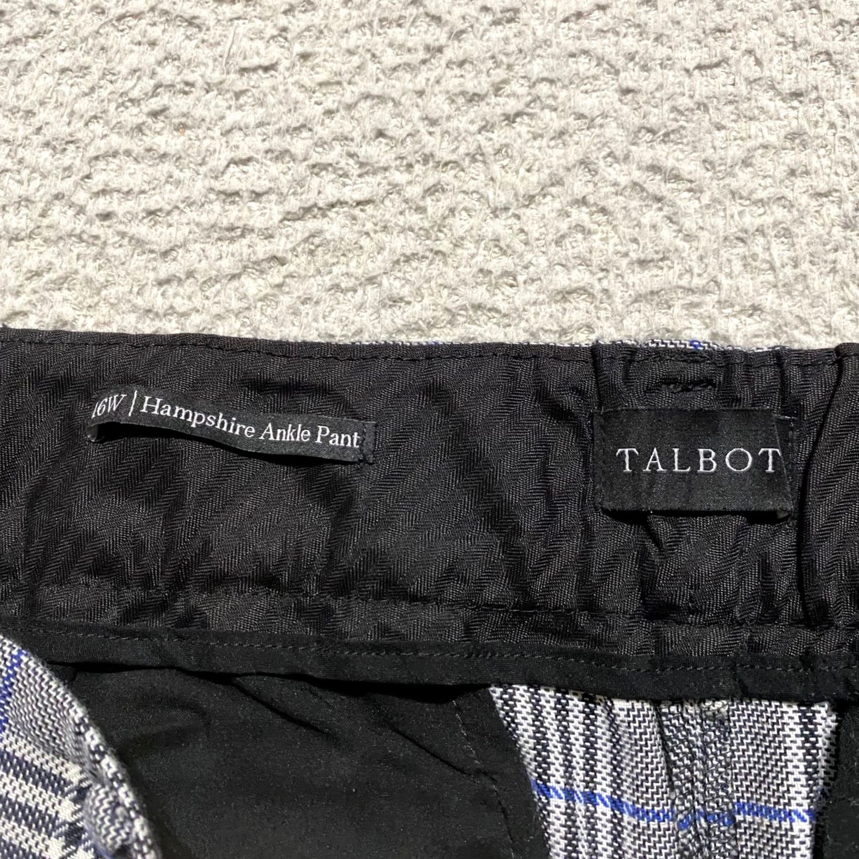 Talbots Talbots Womens 16W Plus Pants Multicolor Plaid Hampshire Ankle Business Casual Size 38" / US 16 / IT 52 - 3 Thumbnail