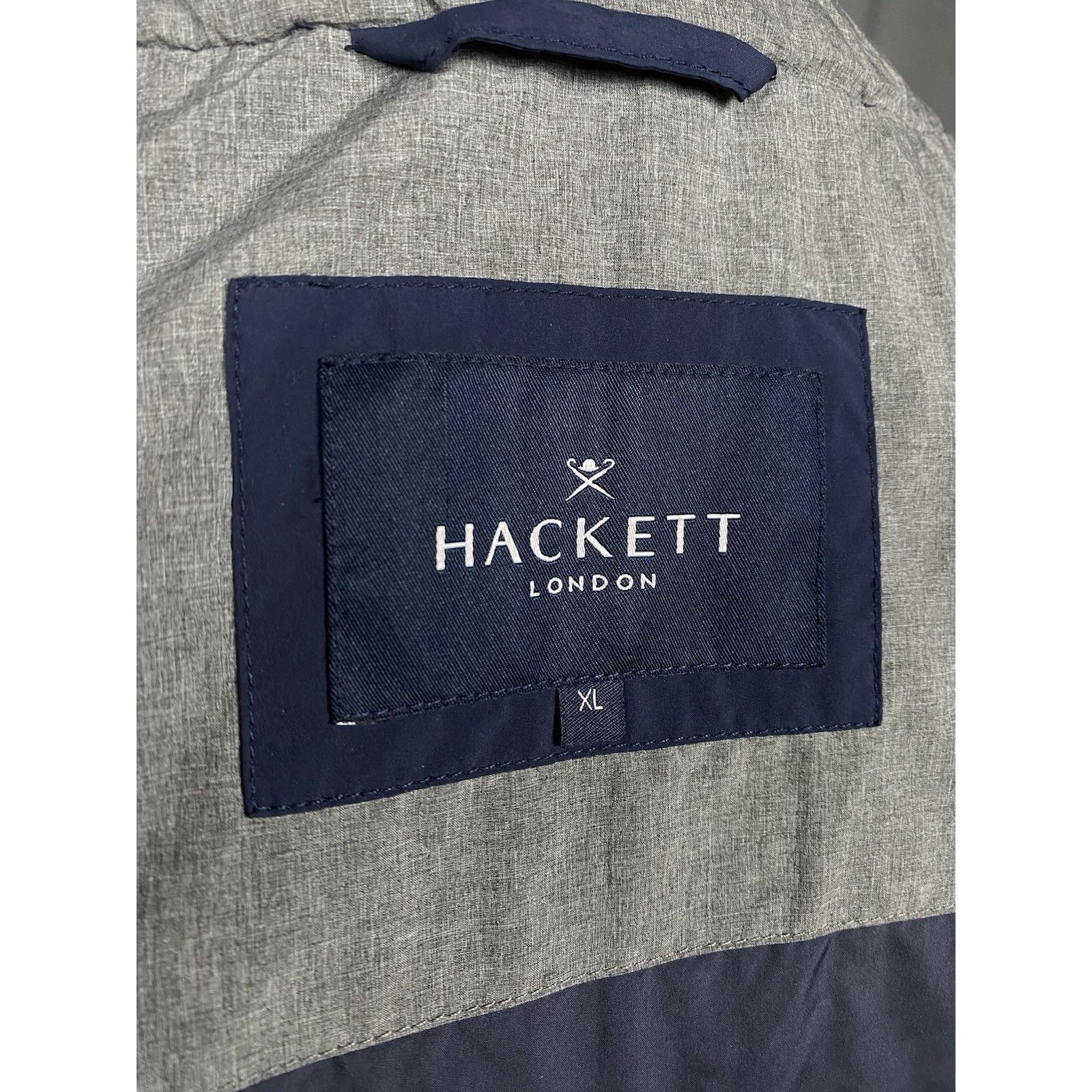 Hackett Hackett London Men's Blue Quilted Lined Insulated Waterproof Size US XL / EU 56 / 4 - 10 Thumbnail