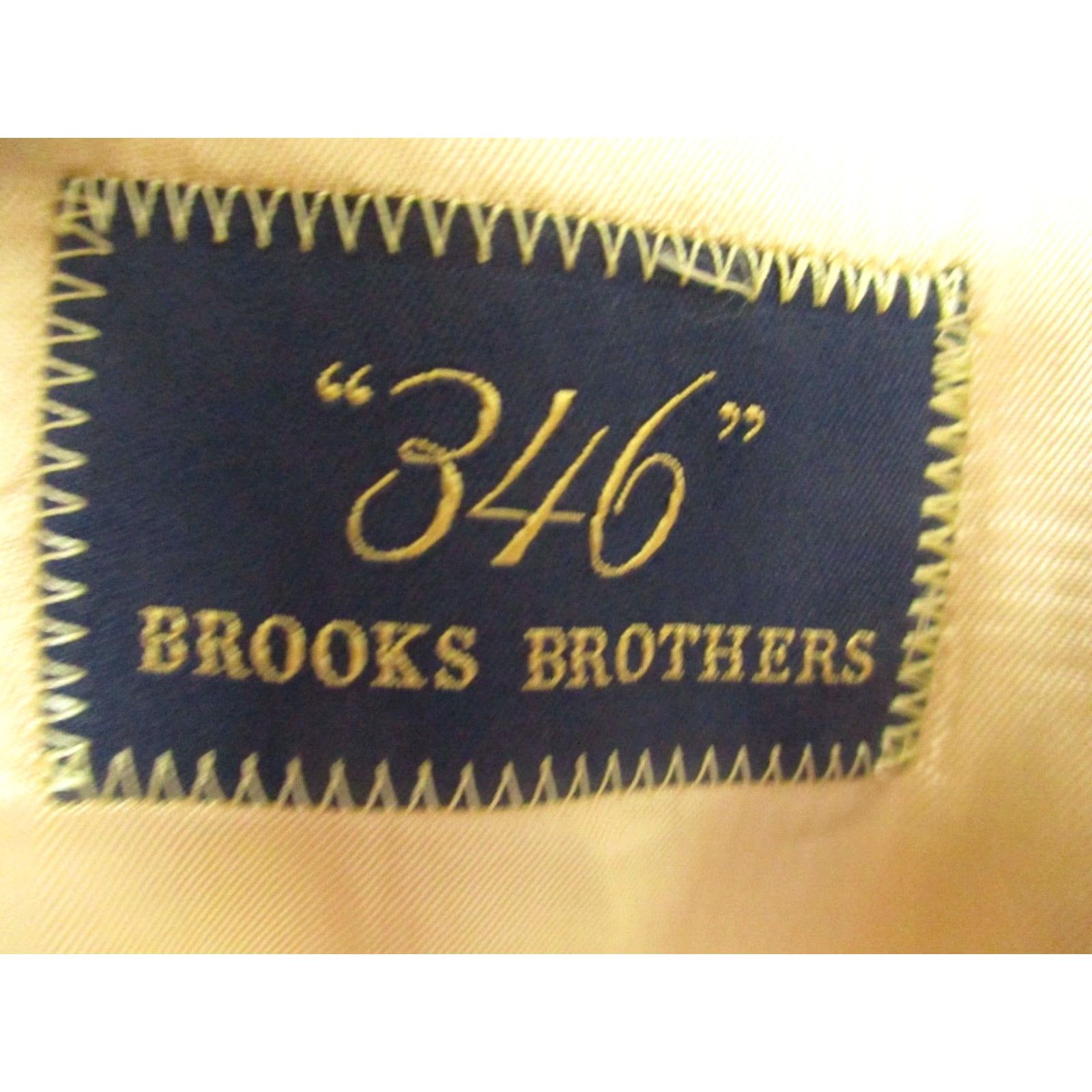 Brooks Brothers VINTAGE Brooks Brothers 346 Blazer Jacket 42L Men Beige Sports Coat Thailand Size 42R - 5 Thumbnail