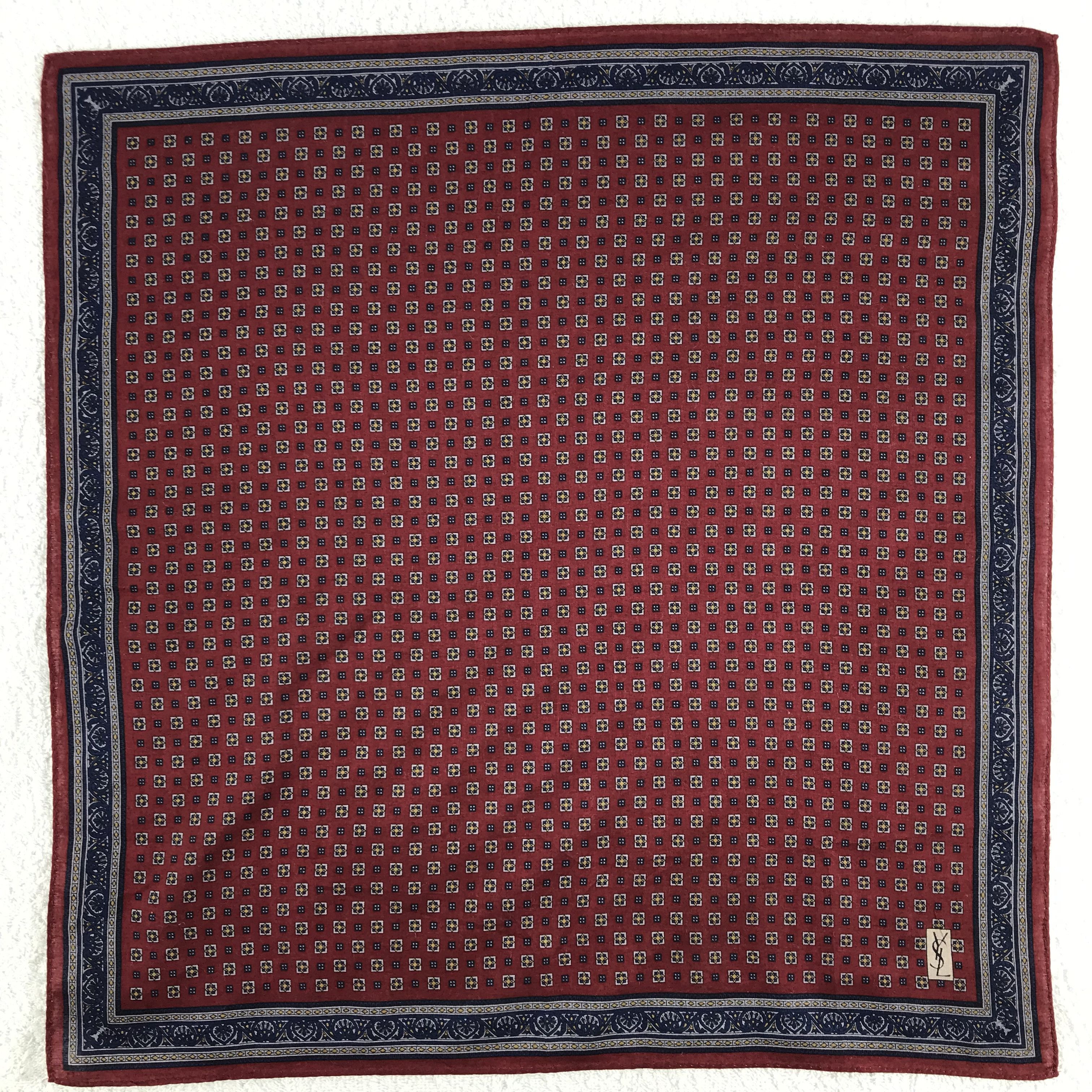 Vintage × Yves Saint Laurent Yves Saint Laurent Bandana / Handkerchief /Neckerchief -S071 Size ONE SIZE - 1 Thumbnail