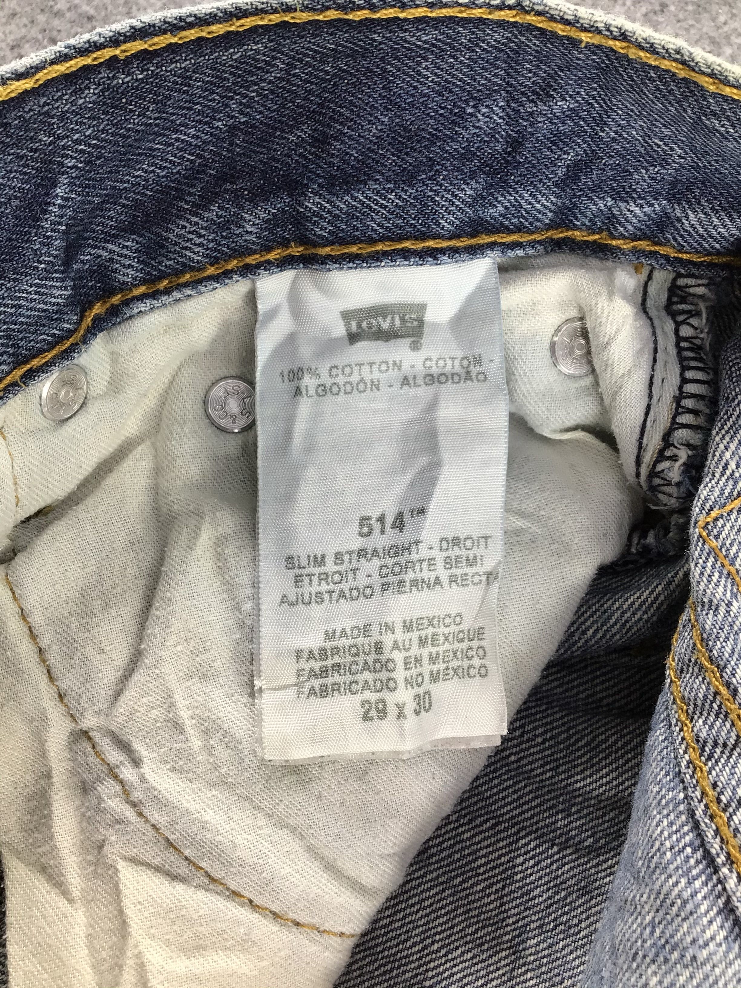 Levi's Distress Vintage Levis 514 Jeans Faded Blue Denim -J532 Size US 30 / EU 46 - 10 Thumbnail