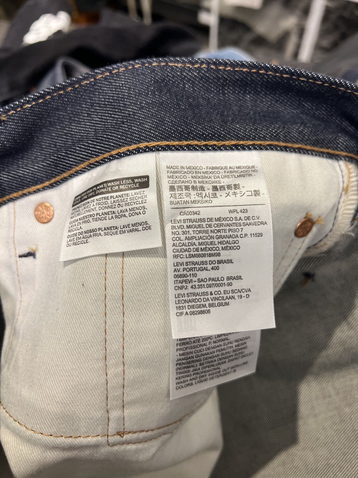 DENIM TEARS Denim Tears Rhinestone Selvedge Jeans 36x34 Size US 36 / EU 52 - 5 Thumbnail