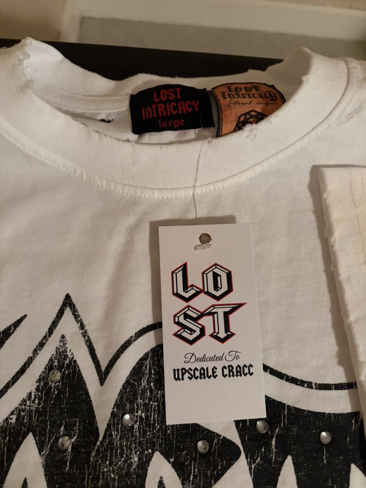 LOST INTRICACY LOST INTRICACY white “LOST” tee SZ Large Size US L / EU 52-54 / 3 - 3 Thumbnail