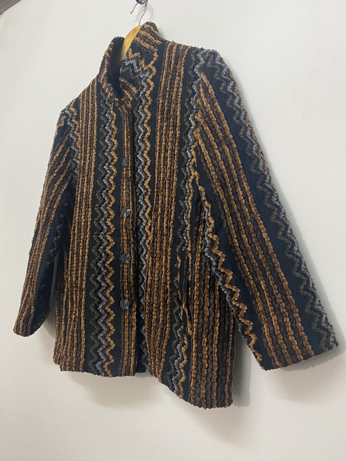 Japanese Brand Japan Brand Button Up Knitwear Sweater Lining Jacket Size L / US 10 / IT 46 - 4 Thumbnail