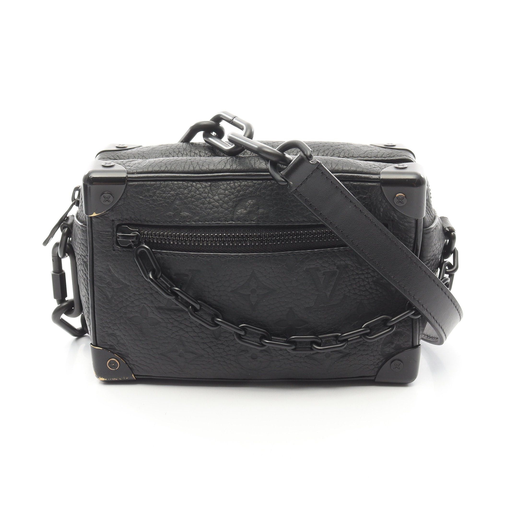 Louis Vuitton Louis Vuitton Mini Soft Trunk Monogram Taurillon Noir Chain Shoulder Bag Leather Black Size ONE SIZE - 1 Thumbnail
