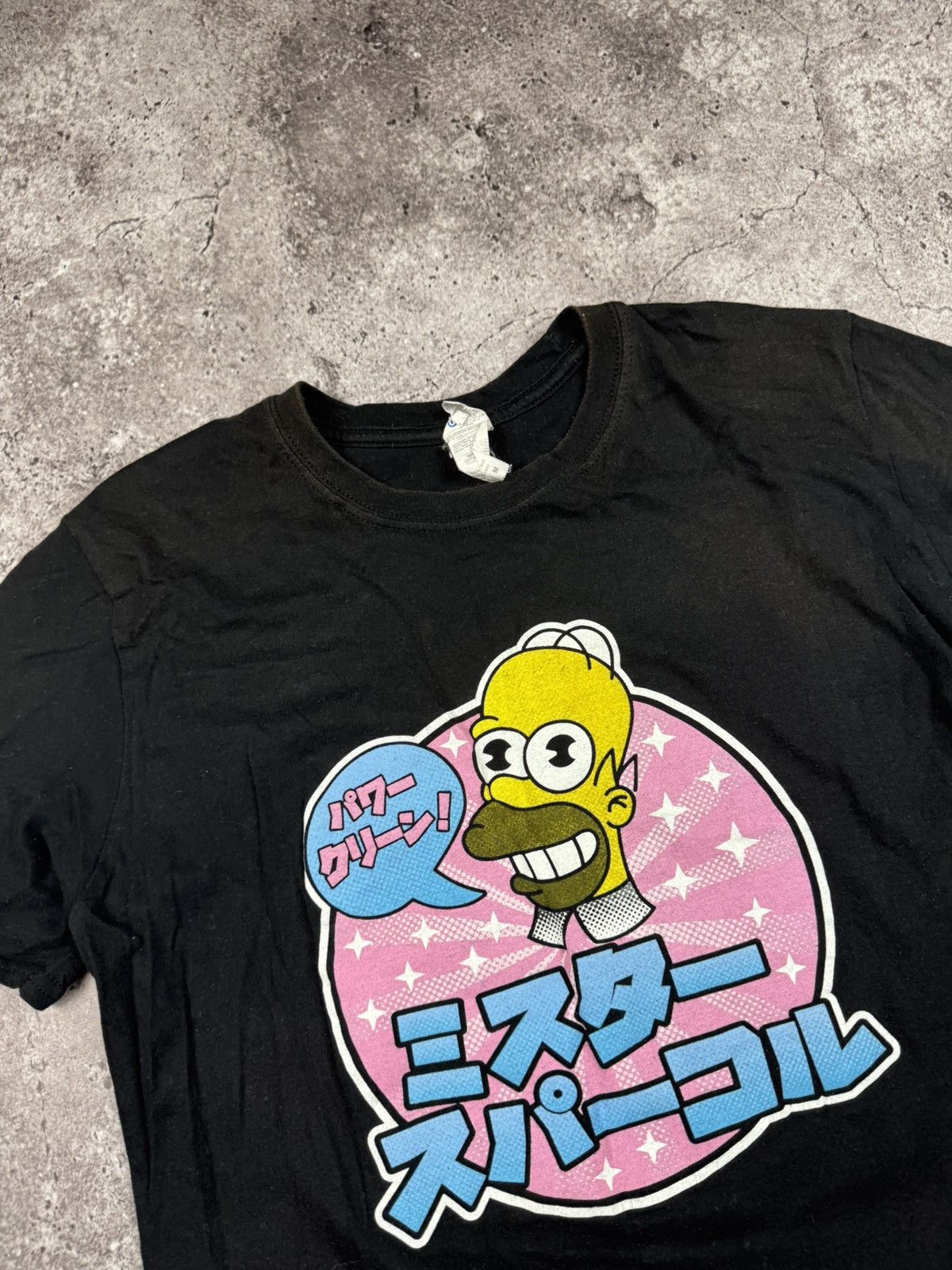 Japanese Brand × The Simpsons × Vintage Vintage Simpson Homer Japanesse symbol Faded t shirt Size US M / EU 48-50 / 2 - 2 Thumbnail
