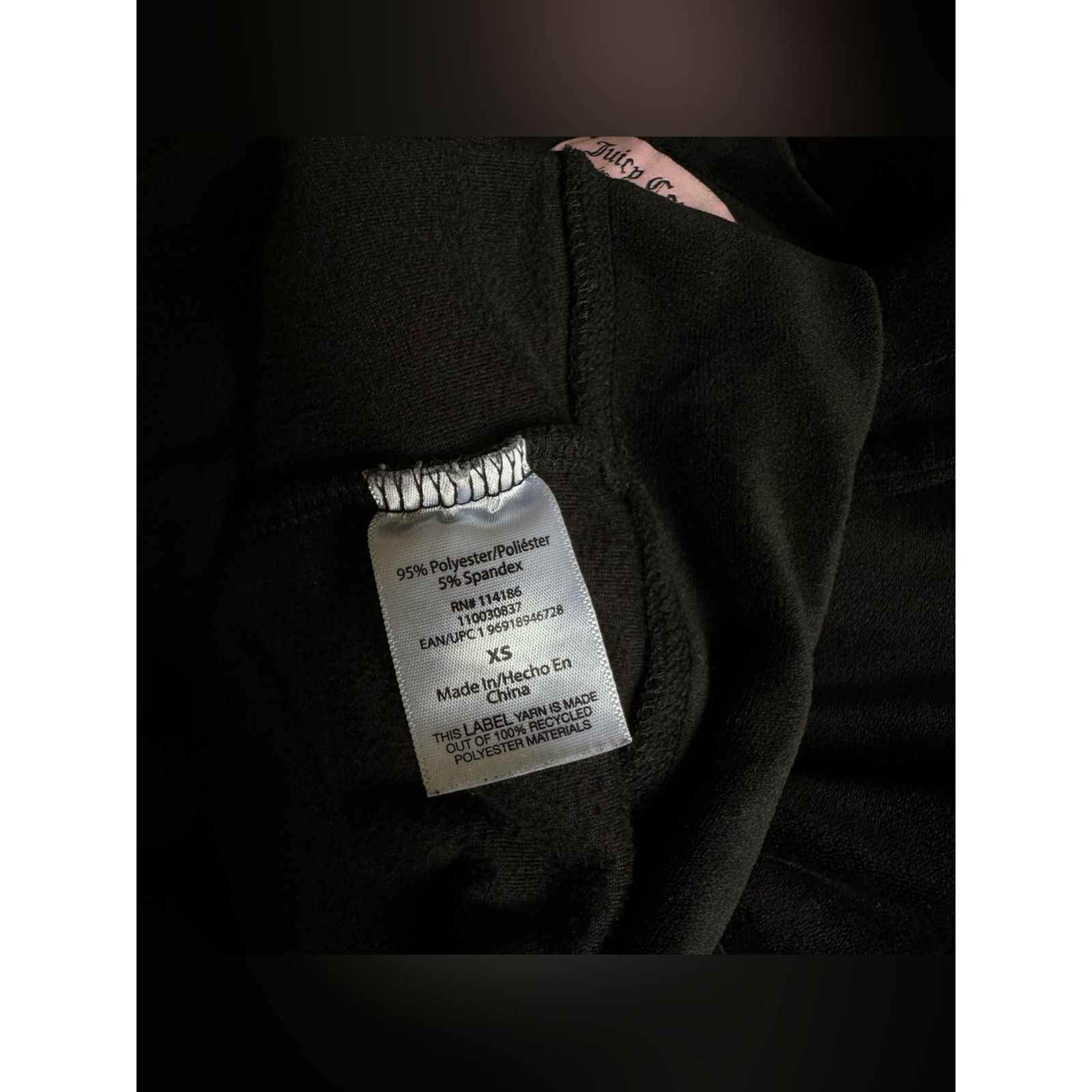Juicy Couture Juicy Couture Black Zip Up Jacket Size XS / US 0-2 / IT 36-38 - 4 Thumbnail