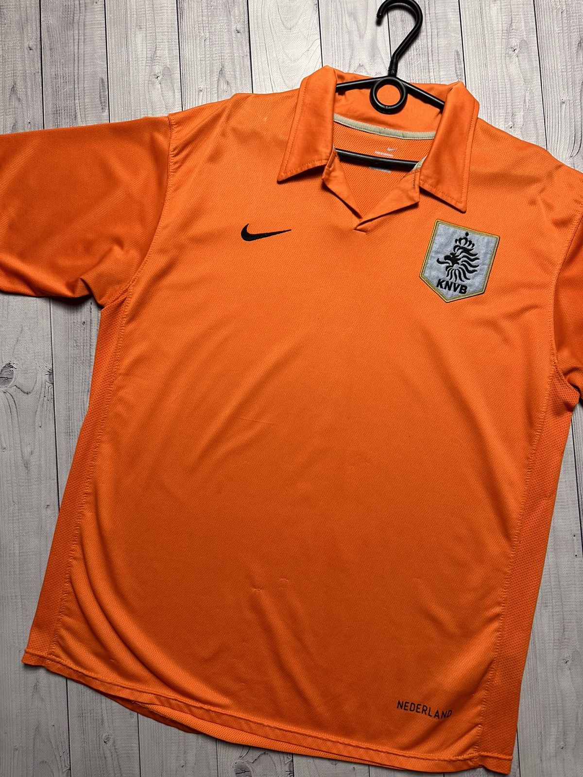 Nike × Vintage Vintage Nike Nederland soccer jersey size XL logo orange Size US XL / EU 56 / 4 - 2 Thumbnail