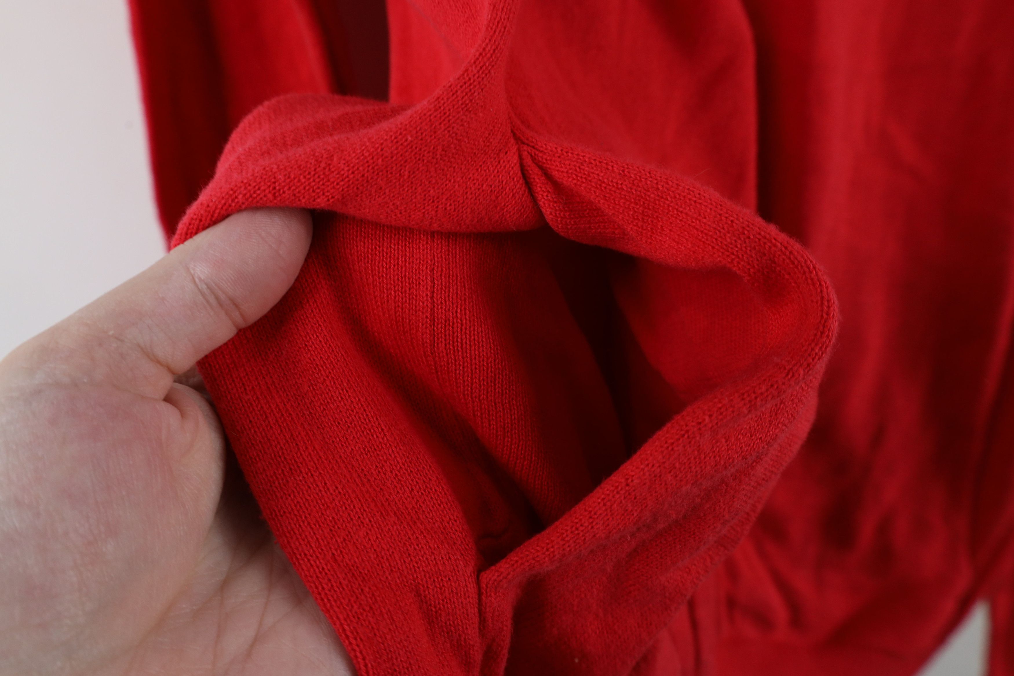 Armani Exchange × Vintage Armani Exchange Lightweight Knit Full Zip Sweater Jacket Red Size US XS / EU 42 / 0 - 6 Thumbnail