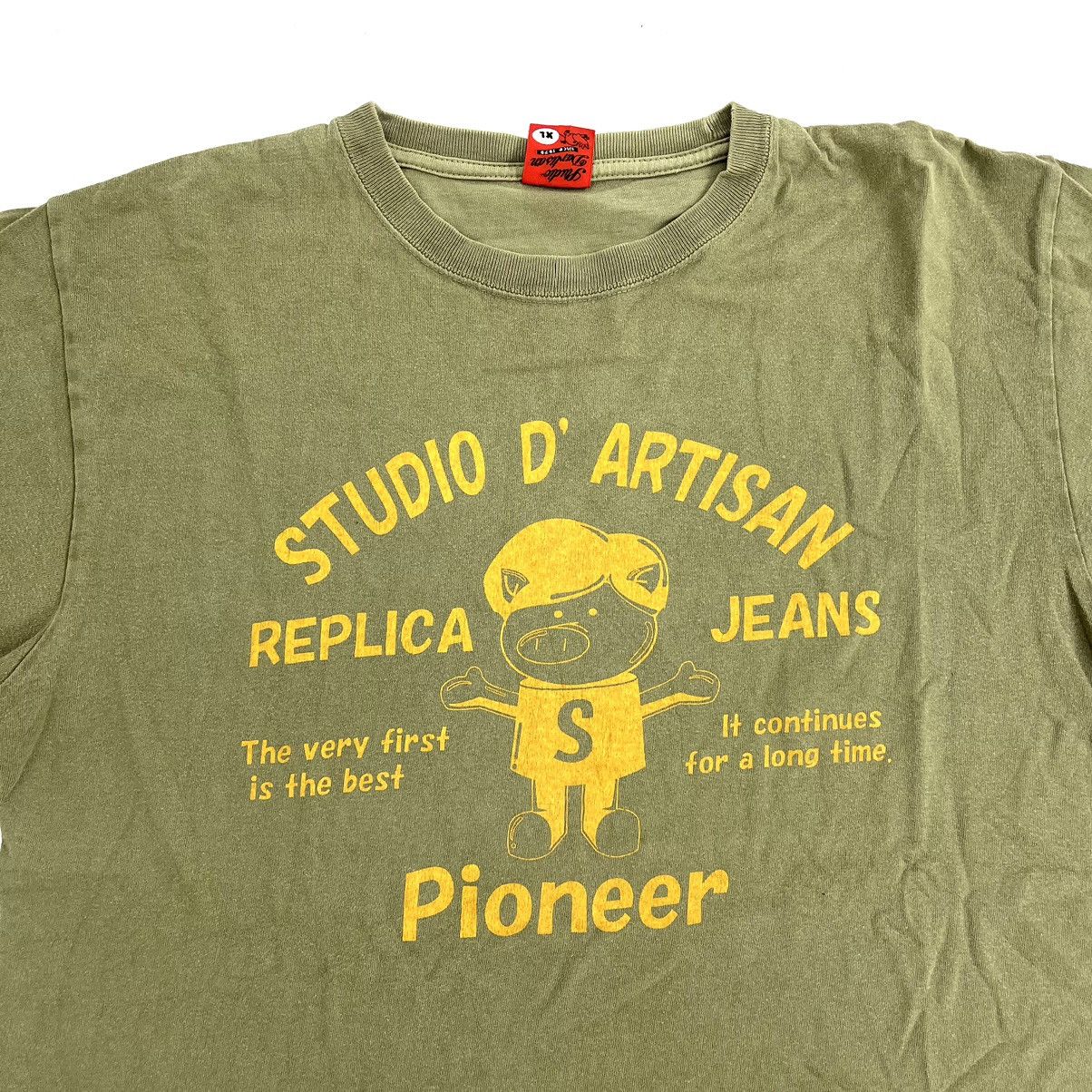 Studio D'Artisan Vintage Studio D'Artisan Pioneer Logo Green Tee Y2K Size US XL / EU 56 / 4 - 2 Thumbnail