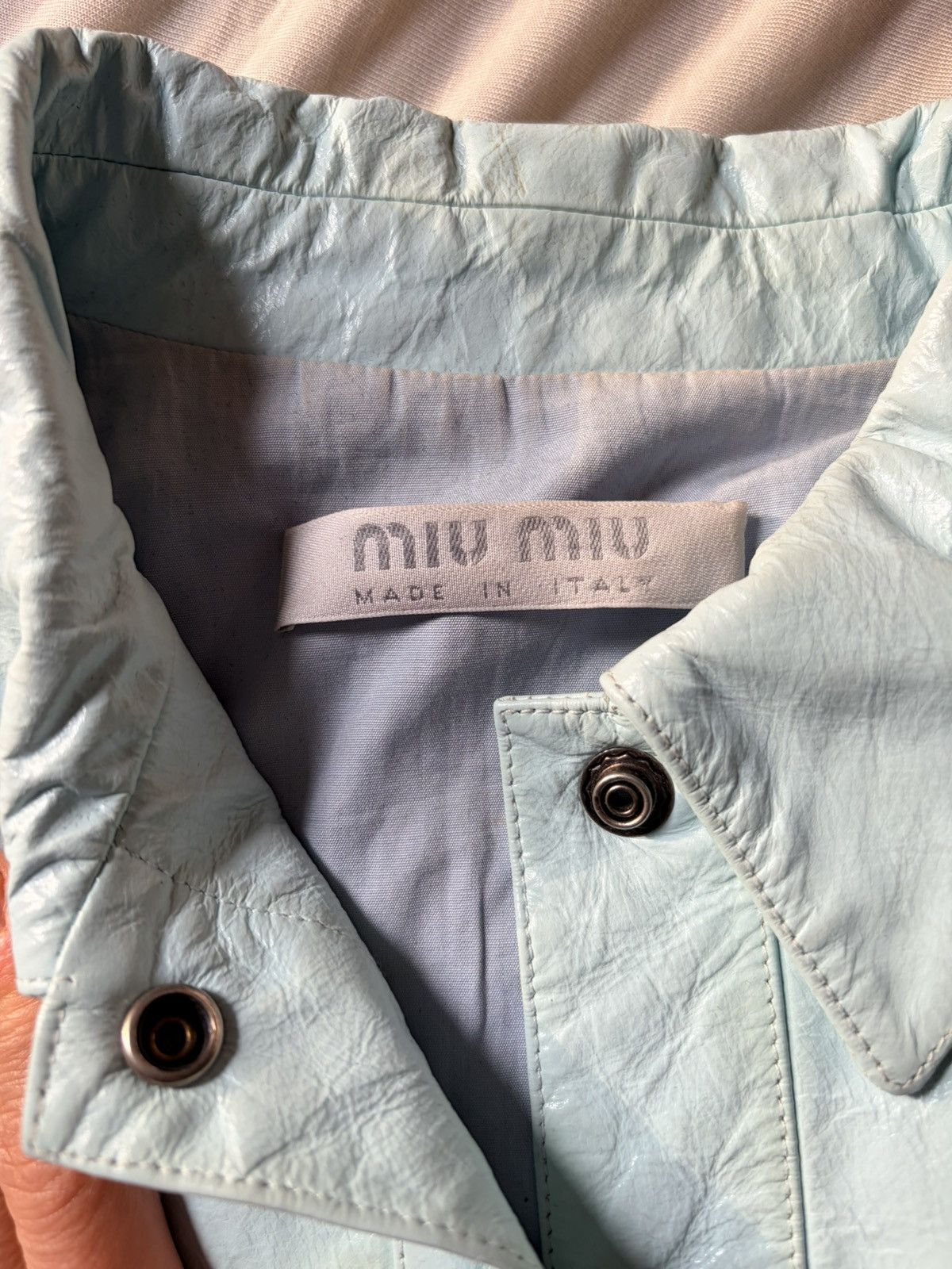 Miu Miu Miu Miu Vintage Leather Jacet Size XS / US 0-2 / IT 36-38 - 3 Thumbnail