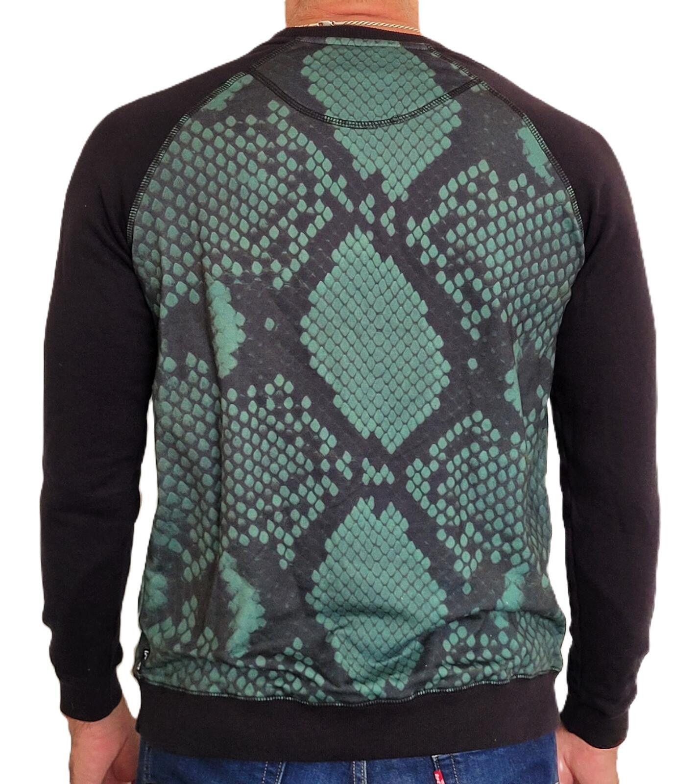 Other DETER Clothing Men’s Med Green Snake Print Sweatshirt Size US M / EU 48-50 / 2 - 2 Thumbnail