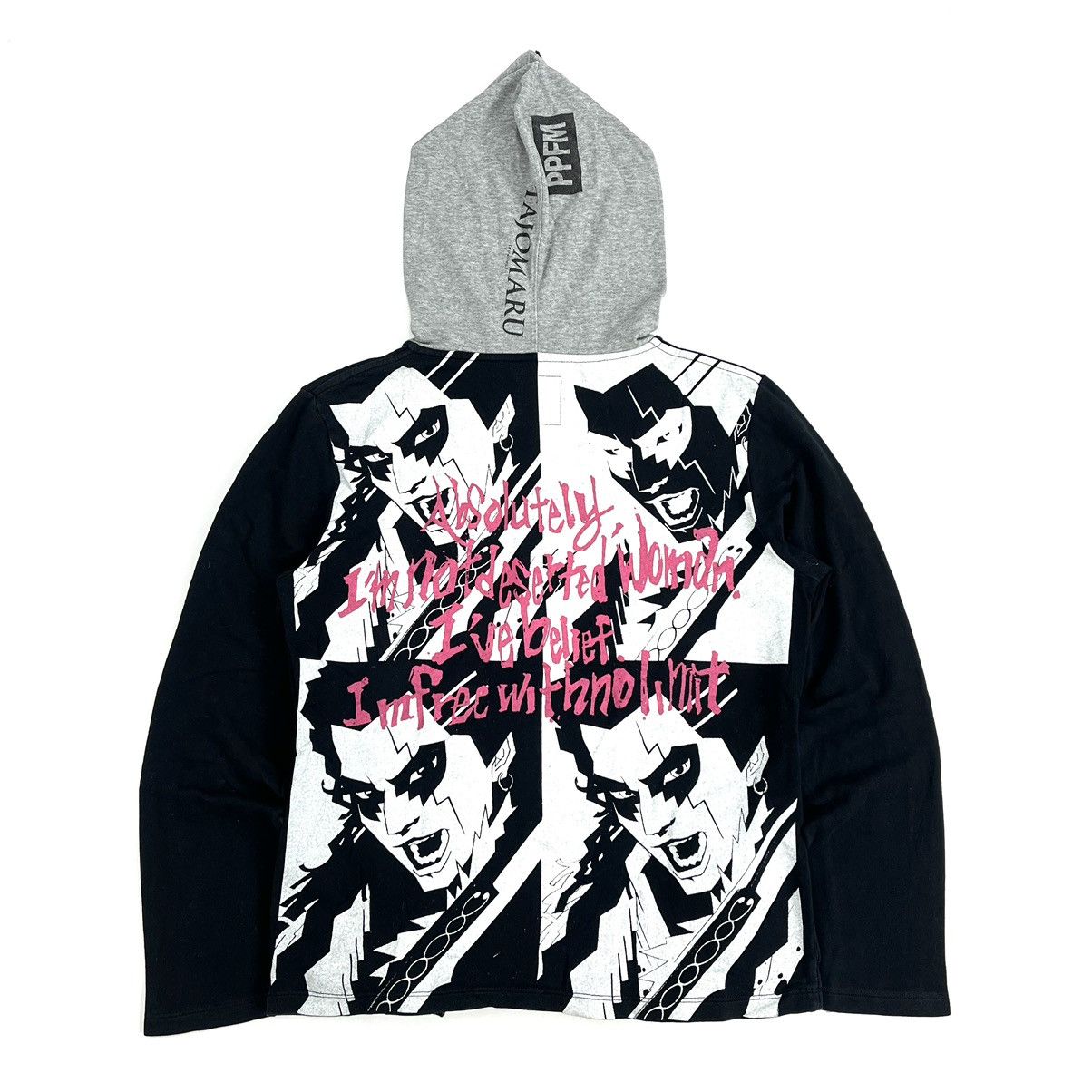 If Six Was Nine × Japanese Brand × PPFM Vintage PPFM x Tajomaru Poem Facemask Full Zip Hoodie Size US M / EU 48-50 / 2 - 1 Thumbnail