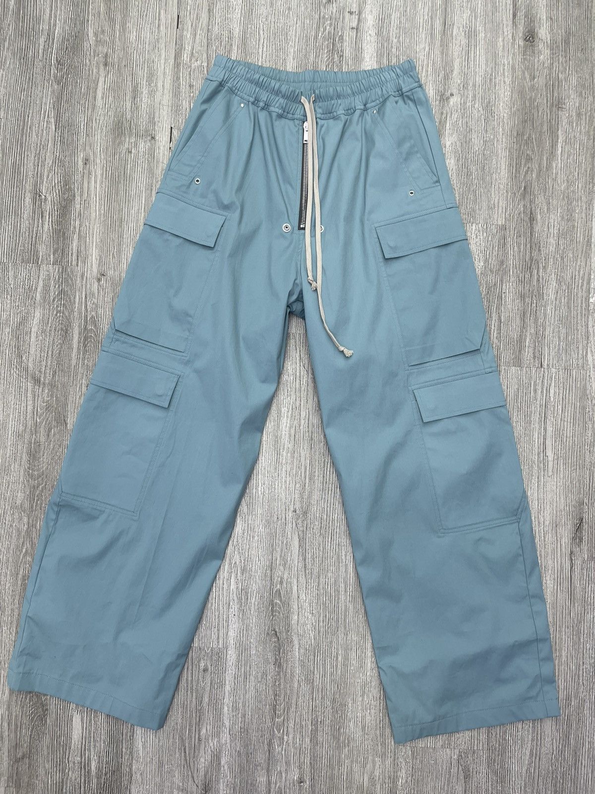 Rick Owens Rick Owens bela cargo turquoise pants Size US 34 / EU 50 - 1 Thumbnail