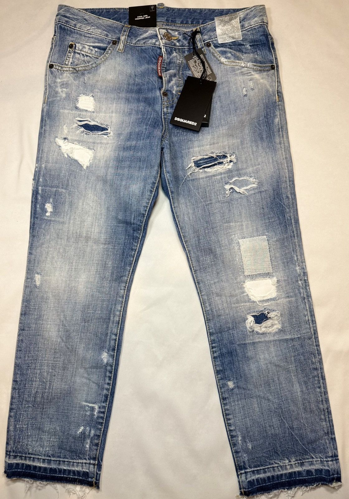 Dsquared2 *$995* 5 Pocket Navy Cool Girl Cropped Jean Size 2 24/25 NWT Size 26" / US 2 / IT 38 - 1 Thumbnail