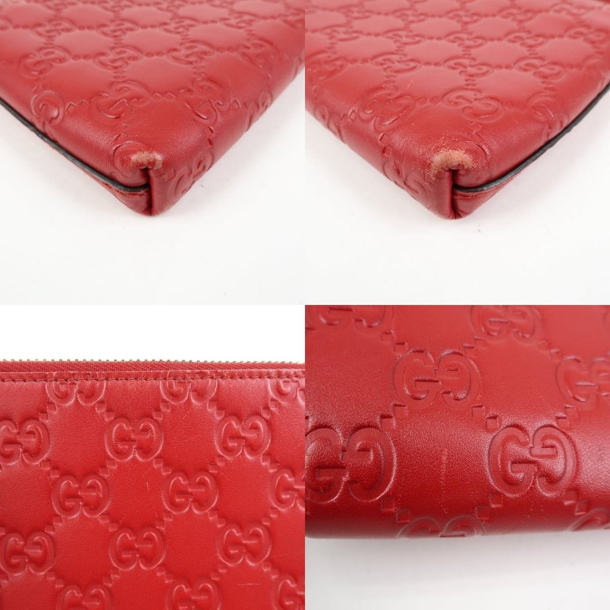 Gucci Gucci Guccissima Leather Chain Shoulder Bag Red Size ONE SIZE - 5 Thumbnail