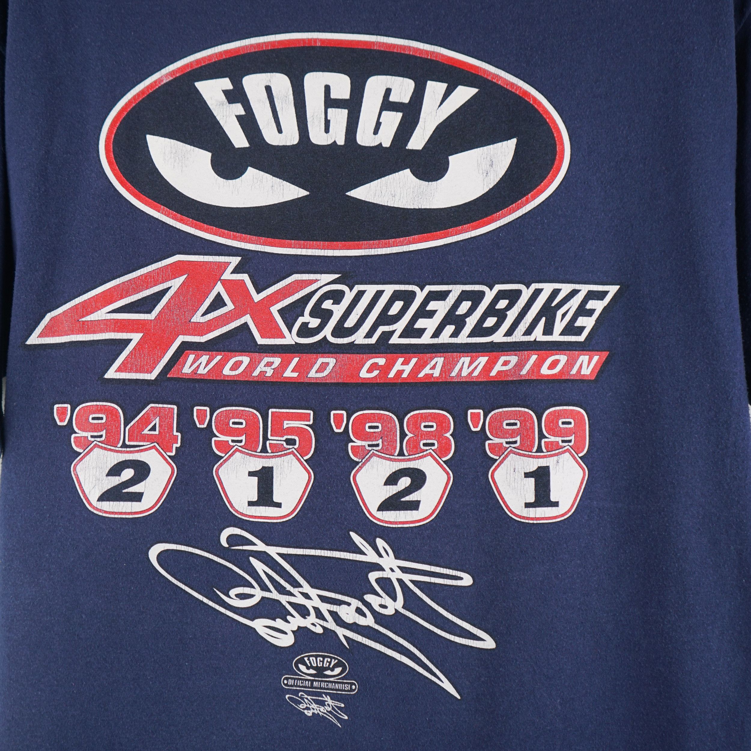 Ducati × Vintage Vintage 1999 Carl Fogarty T-Shirt Superbike Champion Size US M / EU 48-50 / 2 - 8 Thumbnail