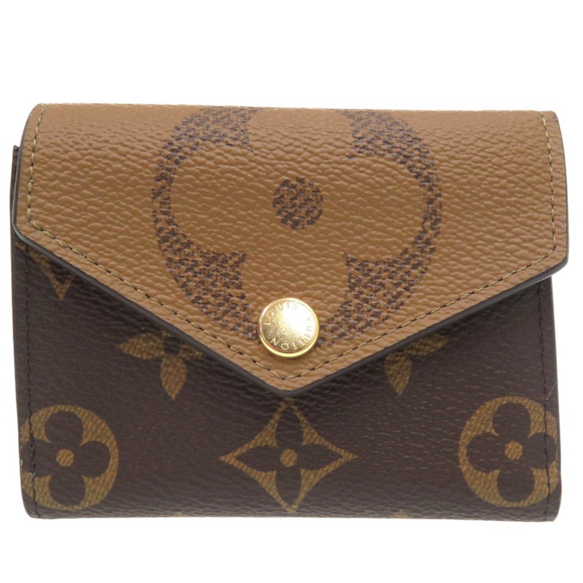 Louis Vuitton Louis Vuitton Portefeuille Zoe Monogram Tri-fold Wallet M80725 Canvas Brown 1115 LOUIS VUITTON Size ONE SIZE - 1 Thumbnail