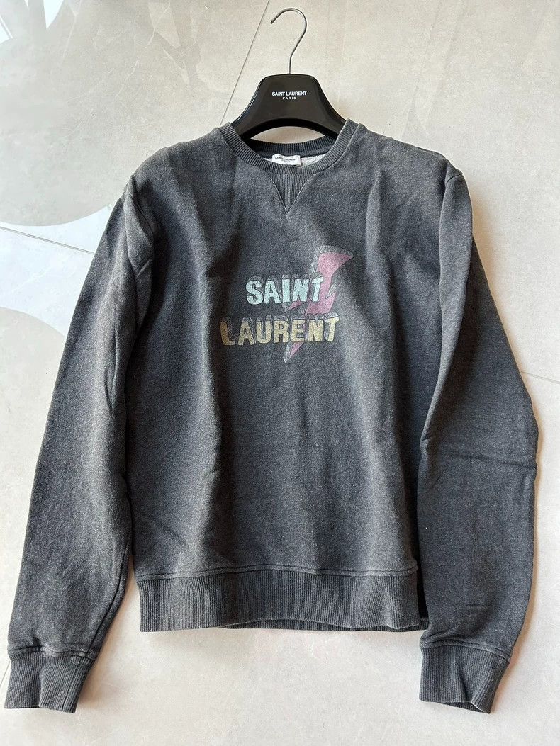 Yves Saint Laurent Saint Laurent 17 FW Classic Lightning Sweatshirt 2502-Next Size US L / EU 52-54 / 3 - 1 Thumbnail