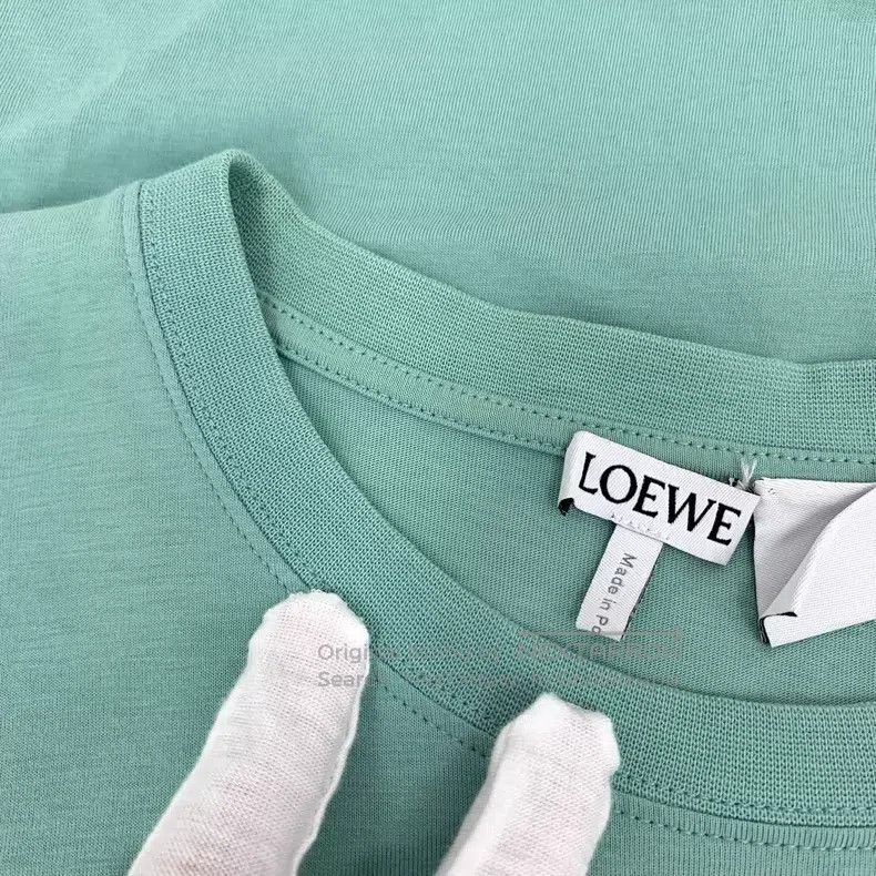 Loewe Loewe Green Logo Letter Cartoon Printed Cotton Crew Neck S Size M / US 6-8 / IT 42-44 - 9 Thumbnail