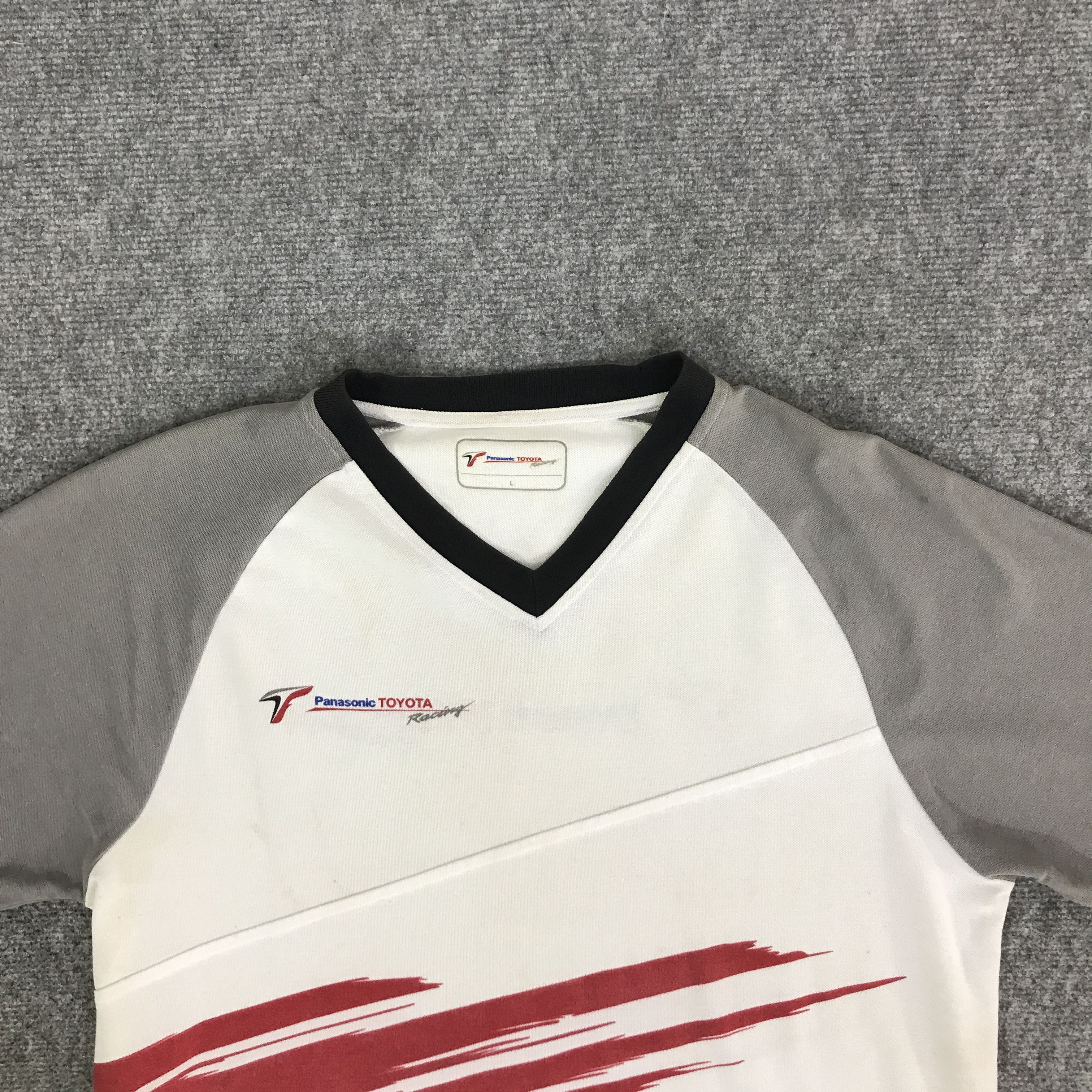 Japanese Brand PANASONIC X TOYOTA RACING T-SHIRT K117B5 Size US L / EU 52-54 / 3 - 2 Thumbnail