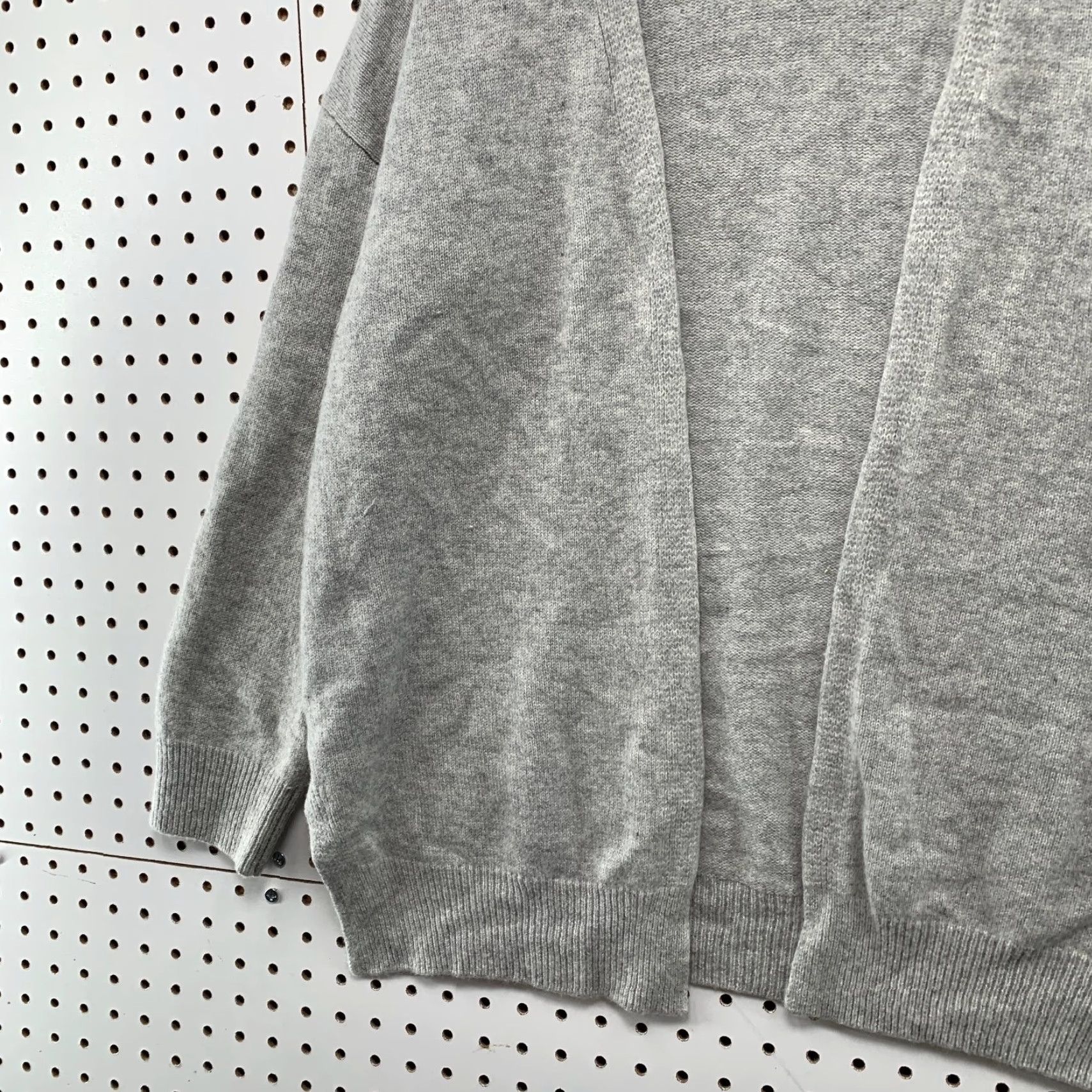 Vintage Harper Lane Wool Cashmere Cardigan Sweater Womens M Gray Open Cozy Soft cardigan Size M / US 6-8 / IT 42-44 - 3 Thumbnail