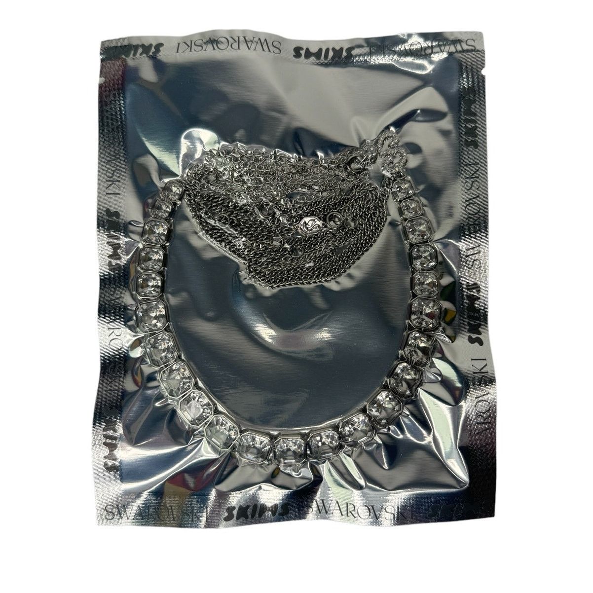 Swarovski Swarovski x SKIMS belly chain, Imperial cut, White Size ONE SIZE - 4 Thumbnail