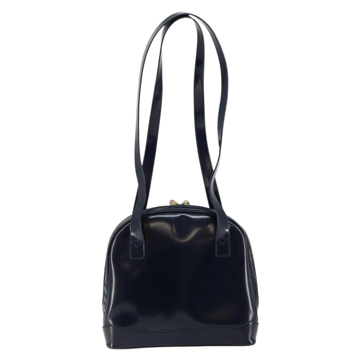 Gucci GUCCI Bamboo Shoulder Bag Patent Leather Navy Gold 001 2113 Size ONE SIZE - 3 Thumbnail