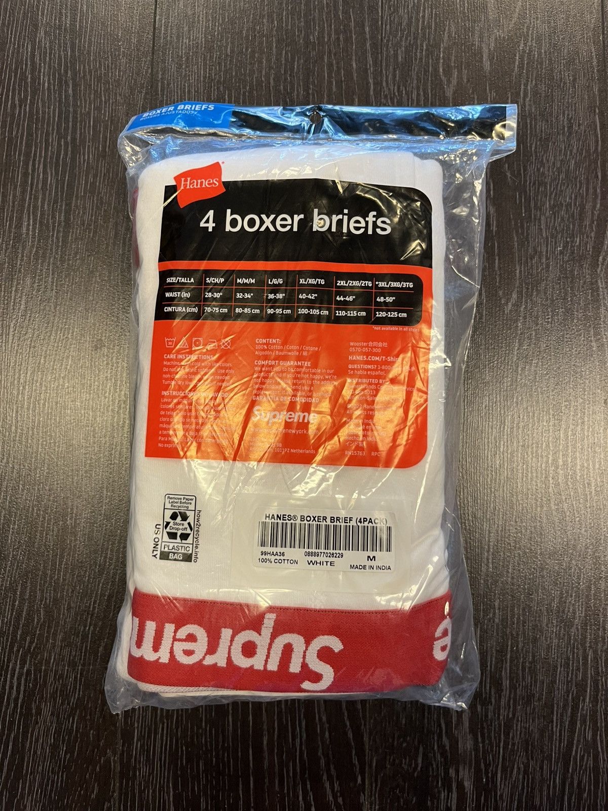 Hanes × Supreme Supreme Hanes Boxer Briefs Size 32 - 2 Thumbnail