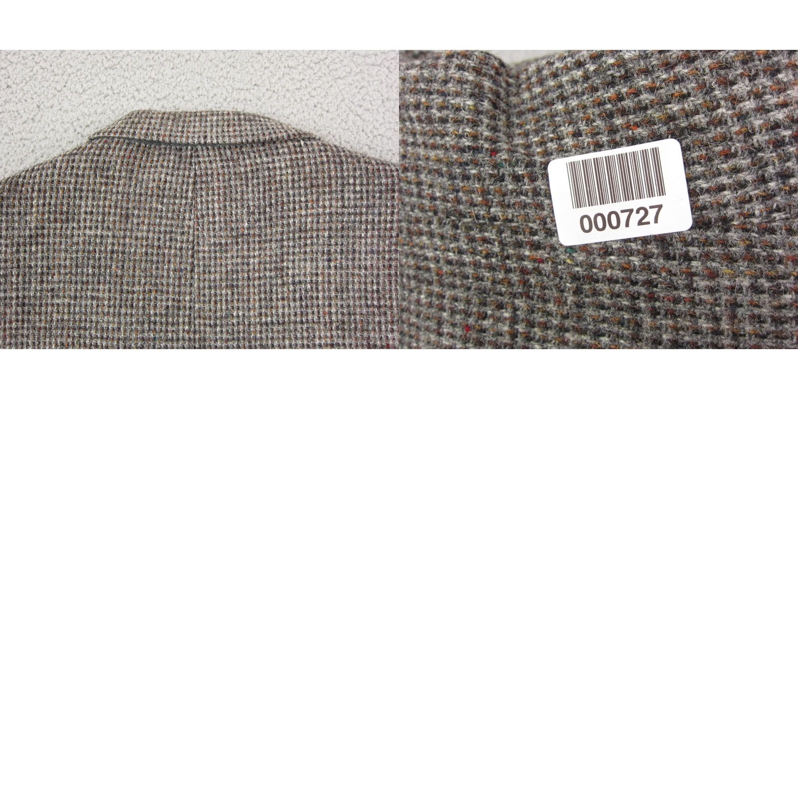Harris Tweed VINTAGE Harris Tweed Jacket Mens L 44 Gray Scottish Wool Blazer USA Herringbone Size 42R - 10 Thumbnail