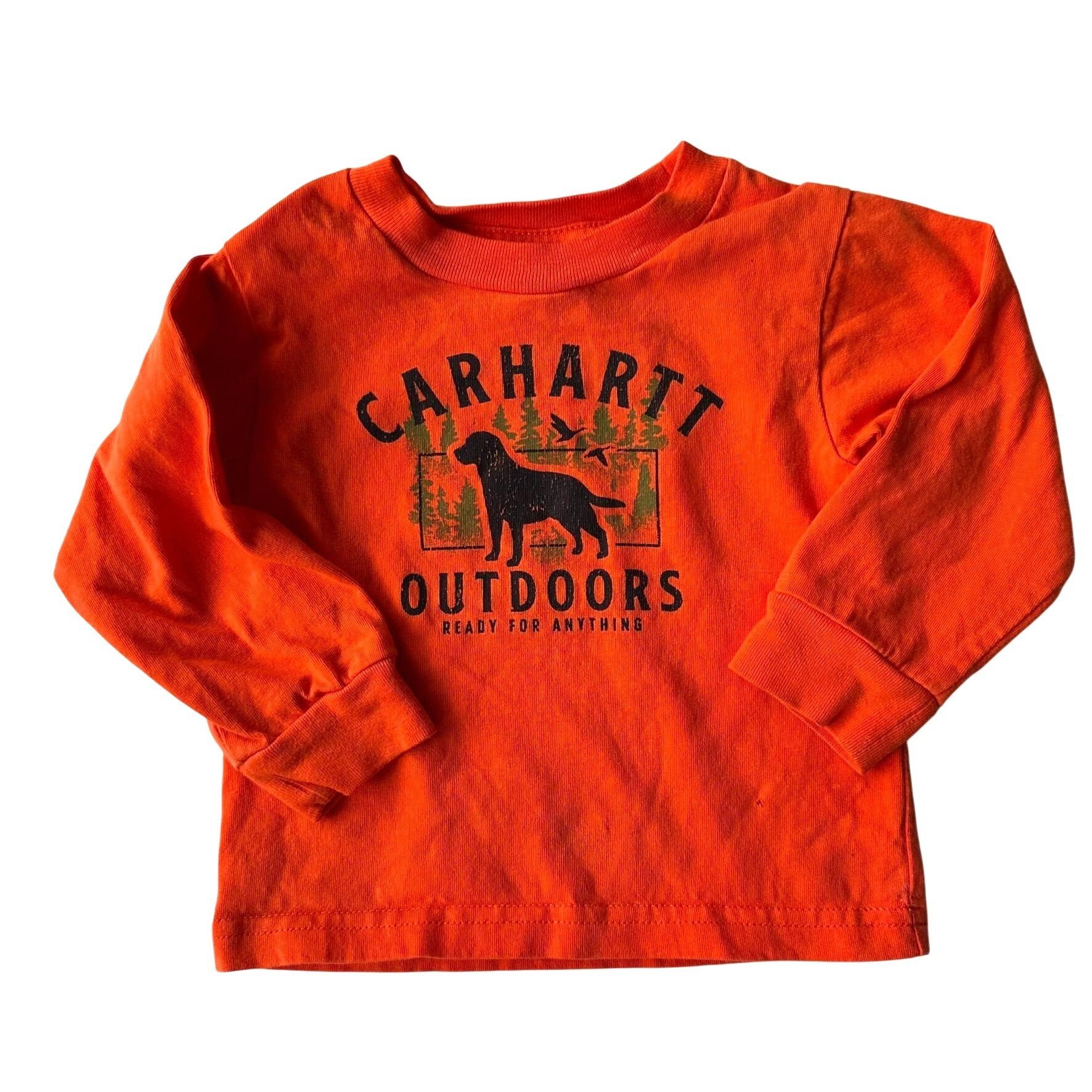 Carhartt Carhartt Outdoors Baby Shirt 6 Months Orange Black Labrador Size US XXS / EU 40 - 4 Thumbnail