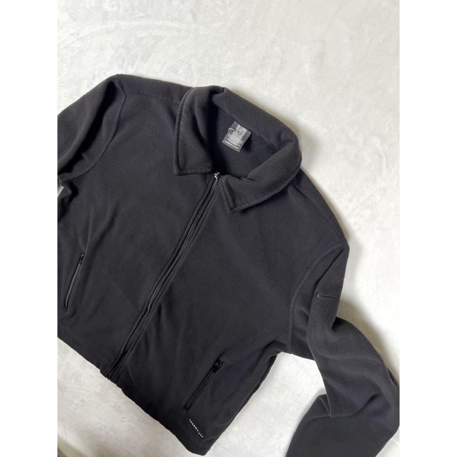 Nike Nike Therma-FIT Fleece Jacket Mens M Black Full Zip Collared Layer Jacket Size US M / EU 48-50 / 2 - 7 Thumbnail