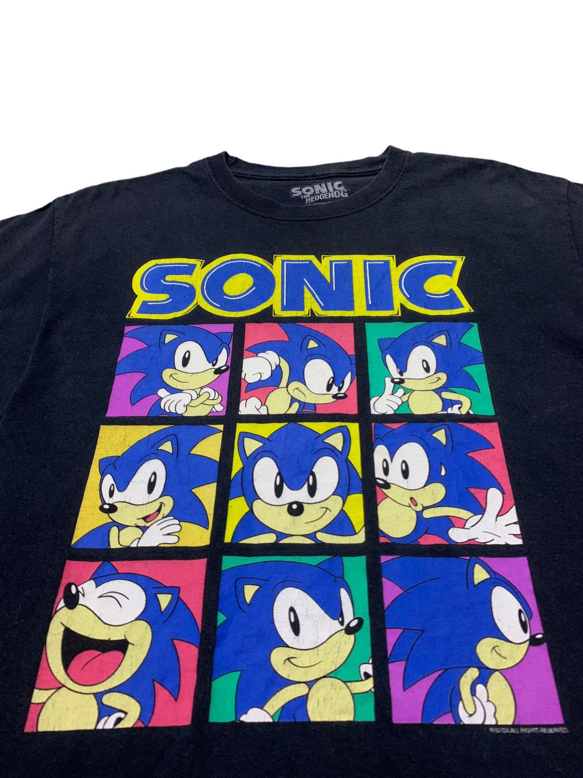 Nintendo Vintage Y2k Sonic Sega Emoji Potrait Movie Tee Size US L / EU 52-54 / 3 - 2 Thumbnail