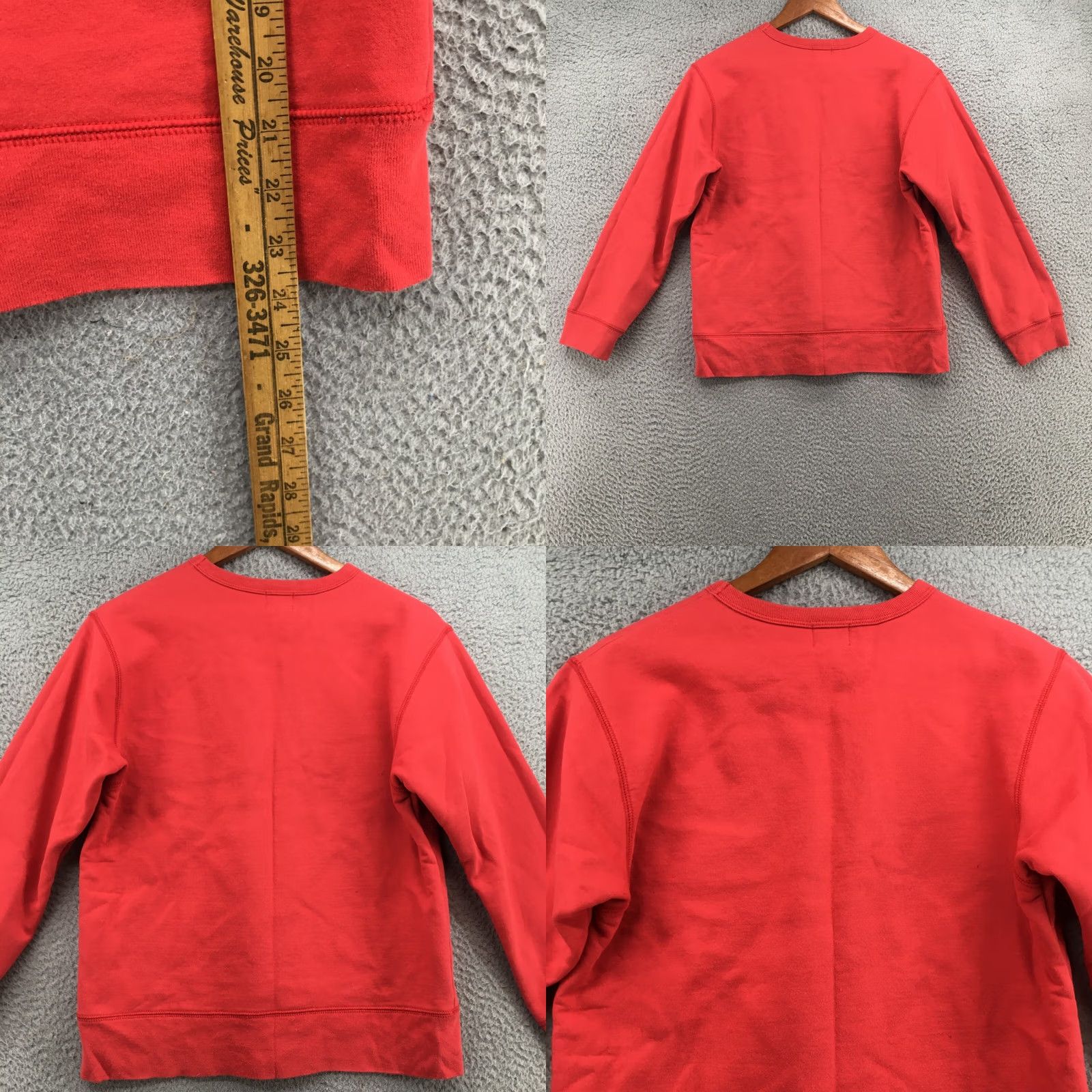 Calvin Klein Calvin Klein Sweatshirt Crew Neck Pullover Red Lined Fleece Mens S Long Sleeve Vintage No Size US S / EU 44-46 / 1 - 8 Thumbnail